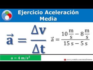 Aceleración media – dos ejercicios resueltos - YouTube