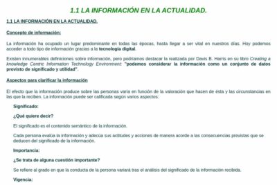 1.1 la información en la actualidad.