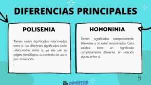 Diferencia entre polisemia y homonimia - con vídeo y ejemlplos