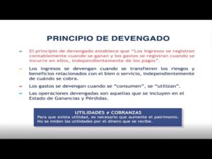 El Principio de Devengado en Contabilidad - YouTube