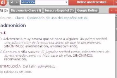 Definición de admonición - YouTube