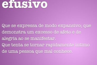 Efusivo - Dicio, Dicionário Online de Português