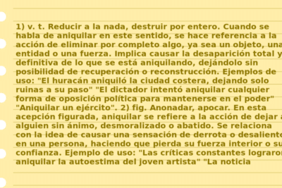 Significado de «aniquilar»