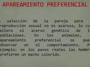 Ejemplos de Apareamiento Preferencial: La Selección Natural en ...