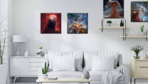 Decoración espacial para habitación de niños, lienzo, arte de ...