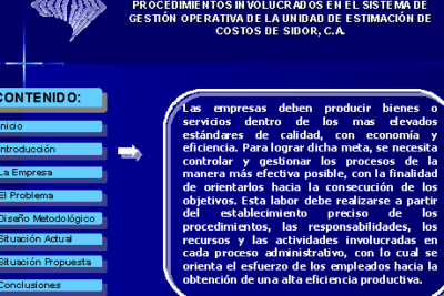 Estandarización de los principales procedimientos involucrados en ...