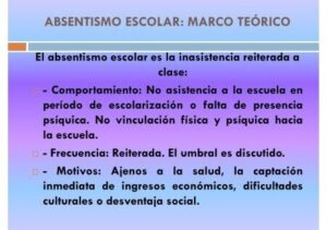 ABSENTISMO ESCOLAR: MARCO TEÓRICO