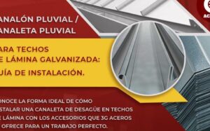 Canalón pluvial para desague para techos de lámina: Guía de ...