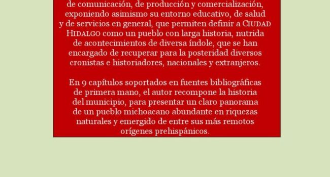 CIUDAD HIDALGO by Centro Estatal para el Desarrollo Municipal - Issuu