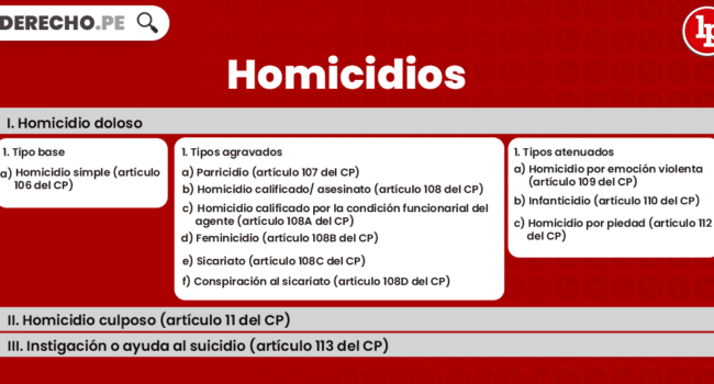 Los tipos de homicidio según el Código Penal | LP