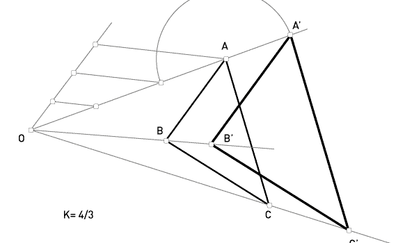 Transformaciones geométricas: Homotecia · Dibujo Técnico