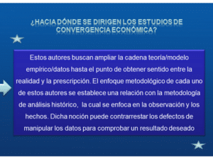 Convergencia económica: condición necesaria para el crecimiento ...