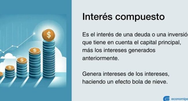 Interés compuesto: Qué es, cálculo, fórmula y ejemplos