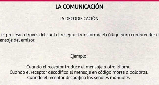 Codificación y Decodificación